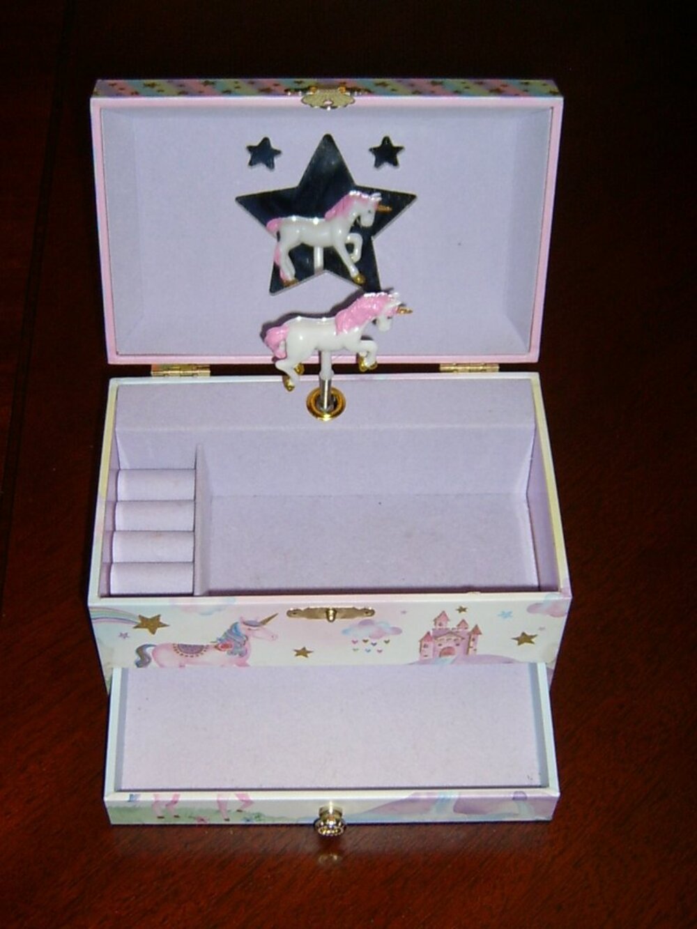 Jewelkeeper Unicorn Musical Jewelry Box! Spinning Unicorn with Music